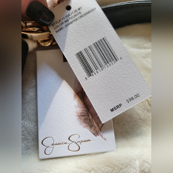 NWT!! Jessica Simpson Jennifer Crossbody Bag With Gold Details - Picture 3 of 9